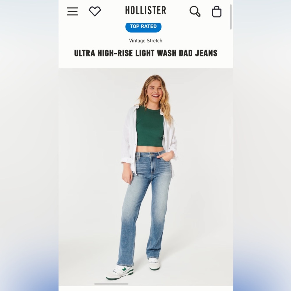Hollister Ultra High Rise Dad Jean
